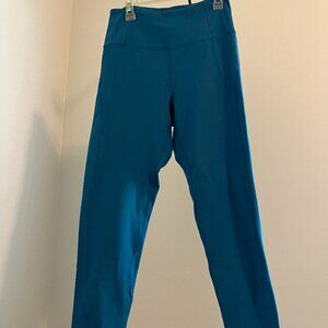 Girlfriend Collective high waisted Legging - Blue - Sz. Med.